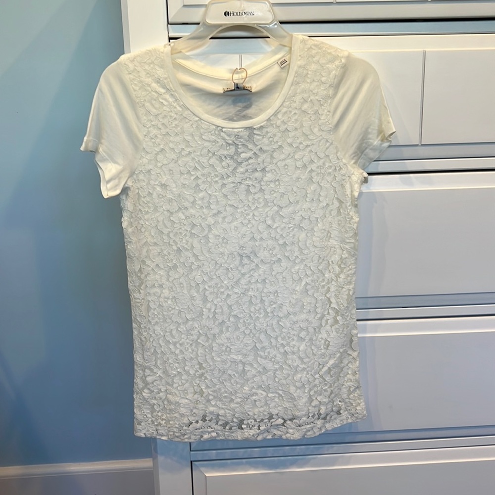 White lace tshirt